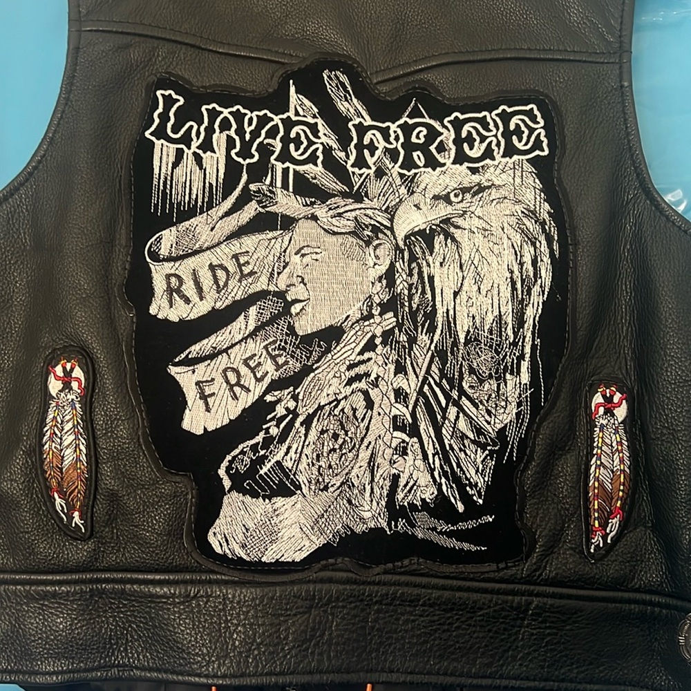 Women XL (size12) First Classic Leather riding vest.